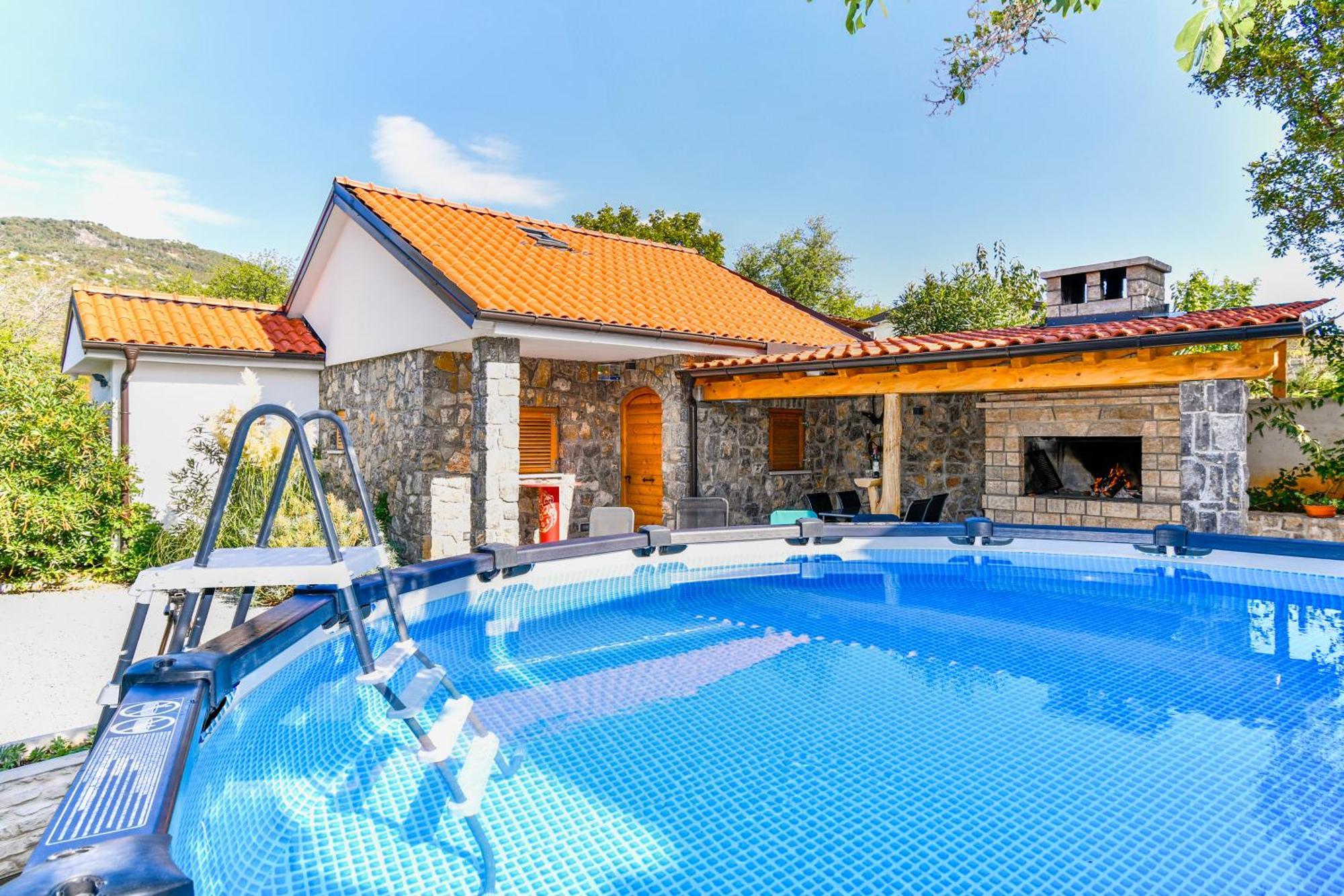 Apartman Lavanda Sa Bazenom I Okucnicom 4* Hreljin Esterno foto